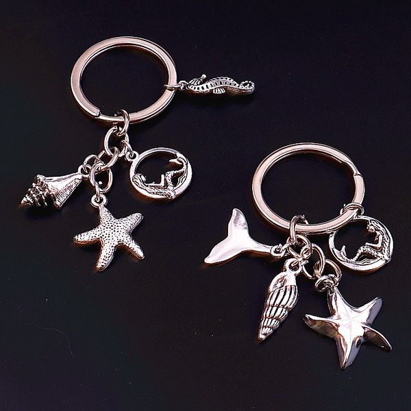 1pc sea mermaid seahorse keyring fish starfish shell pendant keychain handcraft women summer gift jewelry accessories, Silver
1pc sea mermaid seahorse keyring fish starfish shell pendant keychain handcraft women summer gift jewelry accessories, Silver