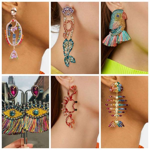 dangle & chandelier luxury crystal drop earrings for women 2021 bijoux boho fringed colorful statement large earings fashion unique jewelry, Silver
dangle & chandelier luxury crystal drop earrings for women 2021 bijoux boho fringed colorful statement large earings fashion unique jewelry, Silver