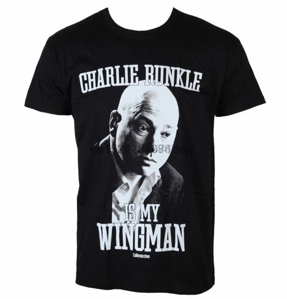 men t-shirt californication - charlie runkie is my wingman - bla - groe xl