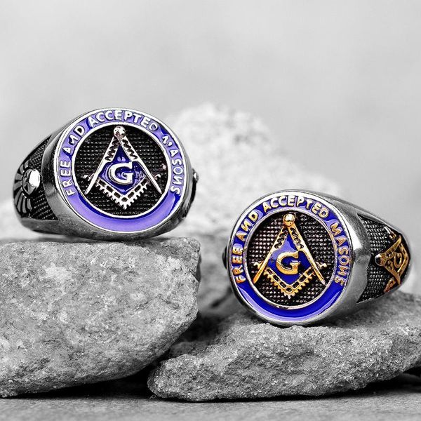 cluster rings stainless steel men masonic asonry blue punk rock hip hop for biker male boyfriend jewelry creativity gift wholesale, Golden;silver
cluster rings stainless steel men masonic asonry blue punk rock hip hop for biker male boyfriend jewelry creativity gift wholesale, Golden;silver