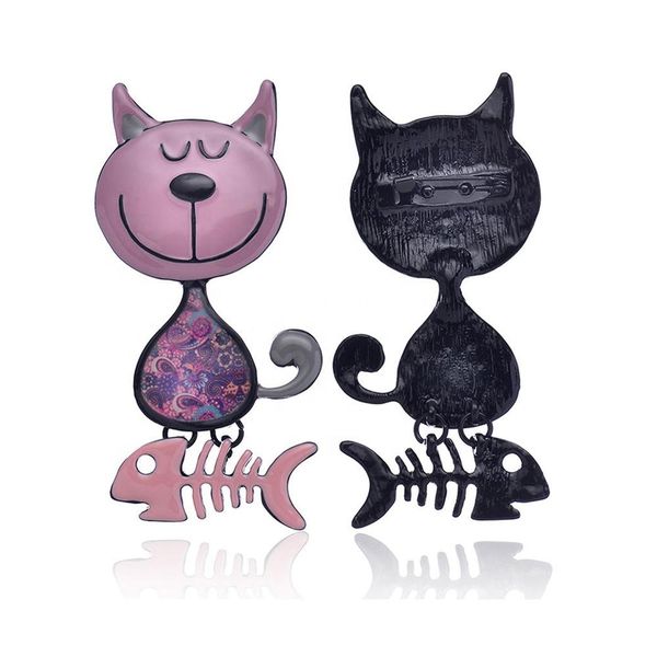 brooch of china wholesale korean fashion cute cat brooches and pins for women animal jewelry metal brooch clothes decorative, Gray
brooch of china wholesale korean fashion cute cat brooches and pins for women animal jewelry metal brooch clothes decorative, Gray