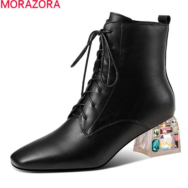 boots morazora 2021 genuine leather thick heels square toe black beige color ladies shoes autumn winter ankle for woman
boots morazora 2021 genuine leather thick heels square toe black beige color ladies shoes autumn winter ankle for woman