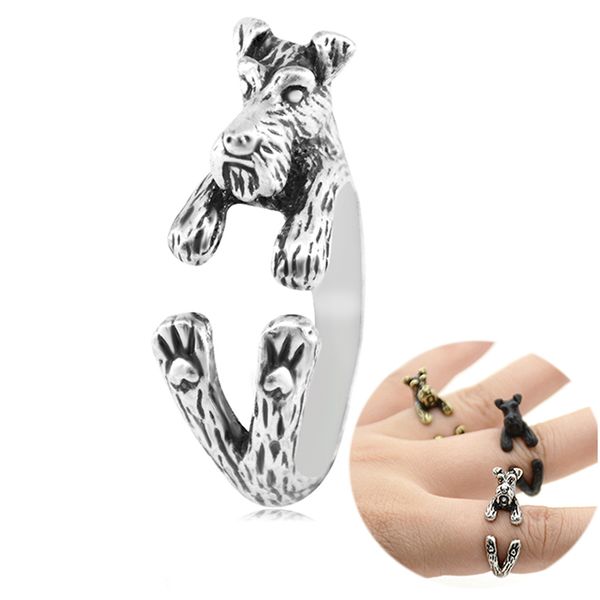 cluster rings vintage brass knuckle schnauzer dog anel for women girls animal anillos ring men birthday gift pet lovers accessories, Golden;silver
cluster rings vintage brass knuckle schnauzer dog anel for women girls animal anillos ring men birthday gift pet lovers accessories, Golden;silver