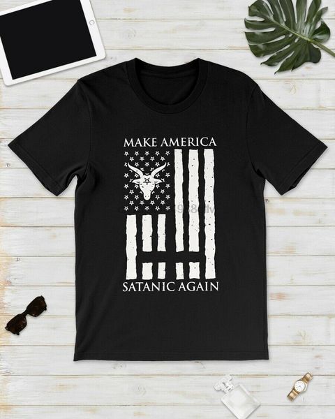 make america satanic again shirt men black cotton made in usa 
make america satanic again shirt men black cotton made in usa