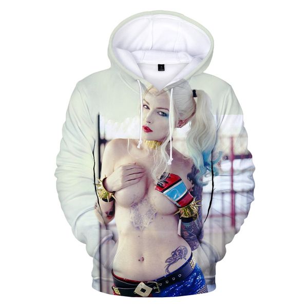 movie 3d print hoodie men women's casual sweater fashion harley quinn pattern hoodies, Black
movie 3d print hoodie men women's casual sweater fashion harley quinn pattern hoodies, Black