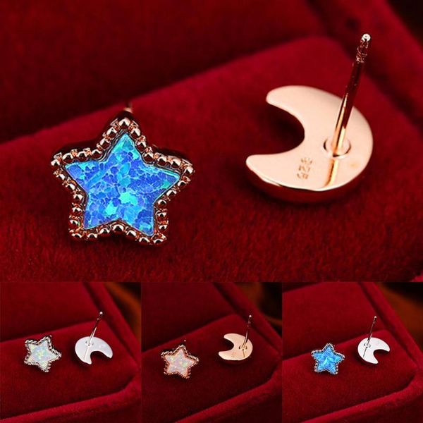 simple female white opal asymmetrical earrings rose gold silver color stud earrings dainty star moon wedding for women, Golden;silver
simple female white opal asymmetrical earrings rose gold silver color stud earrings dainty star moon wedding for women, Golden;silver