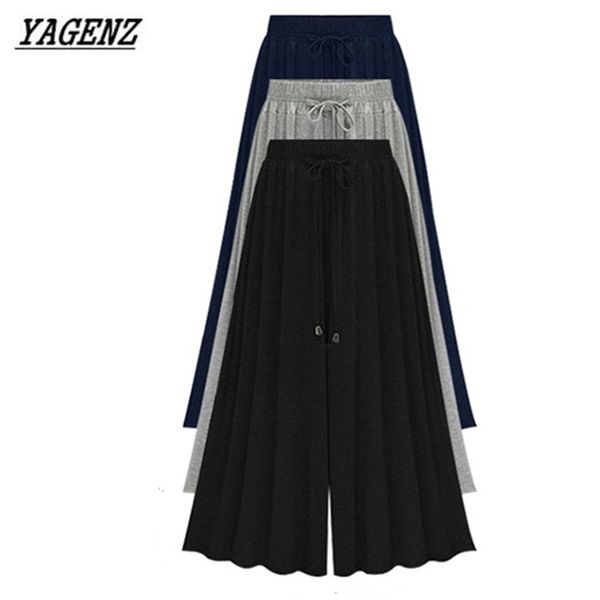 women's pants & capris yagenz 2021 spring summer large size ladies high waist stretch wide leg fashion loose casual seven yards skirt, Black;white
women's pants & capris yagenz 2021 spring summer large size ladies high waist stretch wide leg fashion loose casual seven yards skirt, Black;white