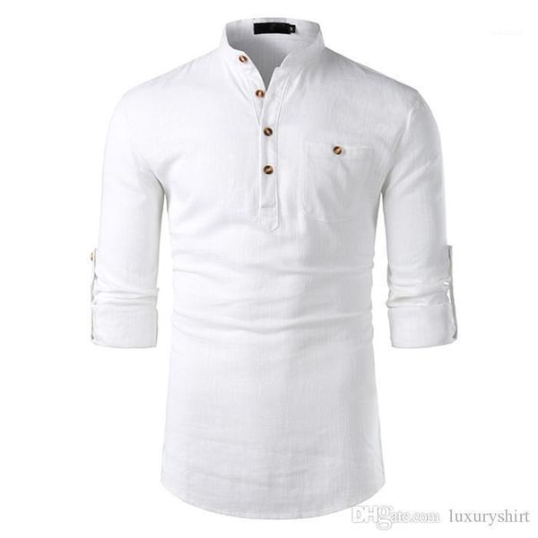neck solid mens with pockets fashion male clothing cotton-linen long sleeve mens shirts lapel, White;black
neck solid mens with pockets fashion male clothing cotton-linen long sleeve mens shirts lapel, White;black