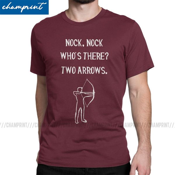 men's nock nock t shirts archery bow arrow archer hunting sports clothing awesome short sleeve crewneck tees summer t-shirt
men's nock nock t shirts archery bow arrow archer hunting sports clothing awesome short sleeve crewneck tees summer t-shirt