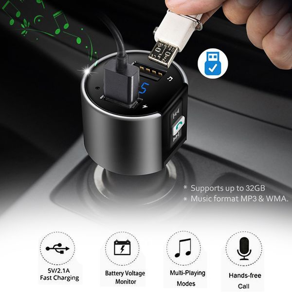 wireless car bluetooth fm transmitter mp3 player radio adapter car kit 2-usb charger nj88
wireless car bluetooth fm transmitter mp3 player radio adapter car kit 2-usb charger nj88