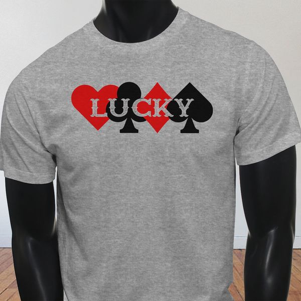 new spring high-elastic cotton lucky poker suit gambling casino cards bluff fold mens gray t-shirt summer t-shirt
new spring high-elastic cotton lucky poker suit gambling casino cards bluff fold mens gray t-shirt summer t-shirt
