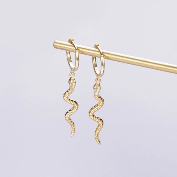 JuneRain Brand Punk Long Snake Earrings for Women Jewelry 925 Sterling Silver Earring Fashion Exaggerated Serpentine Tassel Stud Earrings
JuneRain Brand Punk Long Snake Earrings for Women Jewelry 925 Sterling Silver Earring Fashion Exaggerated Serpentine Tassel Stud Earrings