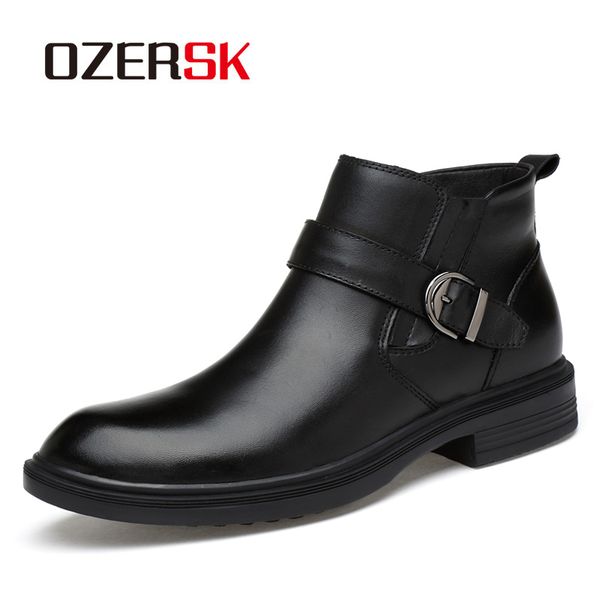 ozersk brand black warm winter men boots genuine leather ankle boots men winter causal shoes snow for size 36~46
ozersk brand black warm winter men boots genuine leather ankle boots men winter causal shoes snow for size 36~46