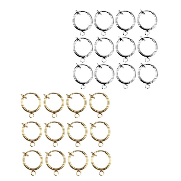 24pcs fake nose lip hoop ear clip ring earrings gold silver body piercing, Slivery;golden
24pcs fake nose lip hoop ear clip ring earrings gold silver body piercing, Slivery;golden