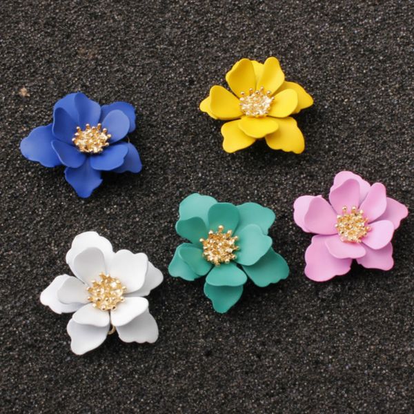 stud flowers earrings for women girls valentine day gift vintage matte spray paint flower earring wedding jewelry korean, Golden;silver
stud flowers earrings for women girls valentine day gift vintage matte spray paint flower earring wedding jewelry korean, Golden;silver