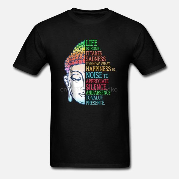 men t shirt life is ironic it takes sadness to know what happiness is -buddha version2 women t-shirt
men t shirt life is ironic it takes sadness to know what happiness is -buddha version2 women t-shirt