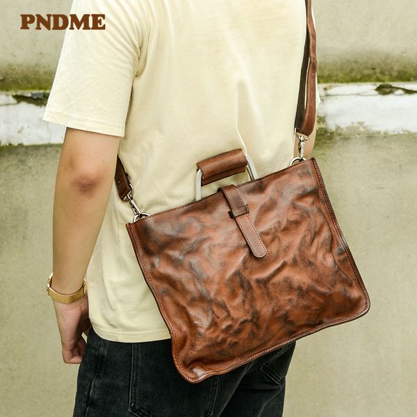 briefcases pndme fashion retro handmade genuine leather men's women's briefcase handbags business natural real cowhide lapmessenge
briefcases pndme fashion retro handmade genuine leather men's women's briefcase handbags business natural real cowhide lapmessenge