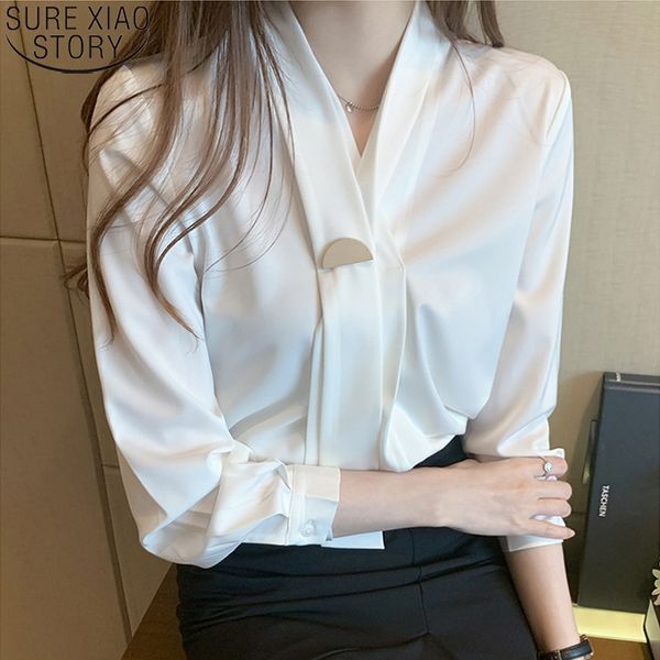 satin solid elegant blouse office lady shirt fashion tie 2020 autumn v-neck pullover white long sleeve blouse women 11054
satin solid elegant blouse office lady shirt fashion tie 2020 autumn v-neck pullover white long sleeve blouse women 11054
