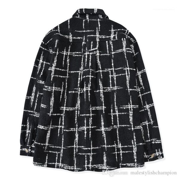 loose shirt designer mens cardigan luxury mens shirts fashion plaid patchwork, White;black
loose shirt designer mens cardigan luxury mens shirts fashion plaid patchwork, White;black