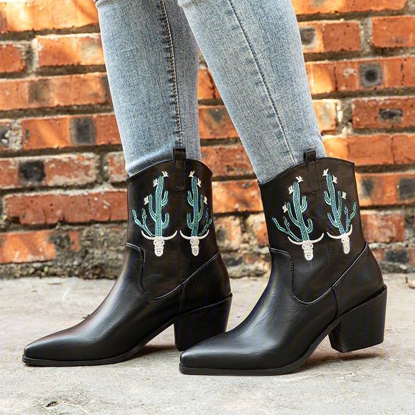 women mid-calf boots high heels pumps shoes woman chaussure zapatos mujer pointed toe plus size slip on embroidery booties d1488, Black
women mid-calf boots high heels pumps shoes woman chaussure zapatos mujer pointed toe plus size slip on embroidery booties d1488, Black