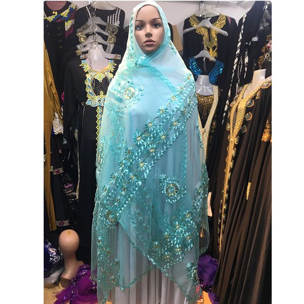 scarves affican embroidered headdress mesh lace floral shawl chiffon cotton wrap diamond big szie scarfs for ladies muslim, Blue;gray
scarves affican embroidered headdress mesh lace floral shawl chiffon cotton wrap diamond big szie scarfs for ladies muslim, Blue;gray