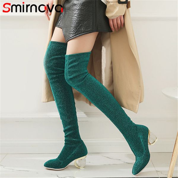 smirnova 2020 fashion autumn winter shoes woman square toe prom over the knee boots women new arrival ladies elastic boots, Black
smirnova 2020 fashion autumn winter shoes woman square toe prom over the knee boots women new arrival ladies elastic boots, Black