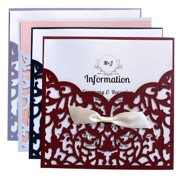 greeting cards 10pcs european style laser cut flower with bowknot wedding invitations lace pocket card party supplies
greeting cards 10pcs european style laser cut flower with bowknot wedding invitations lace pocket card party supplies