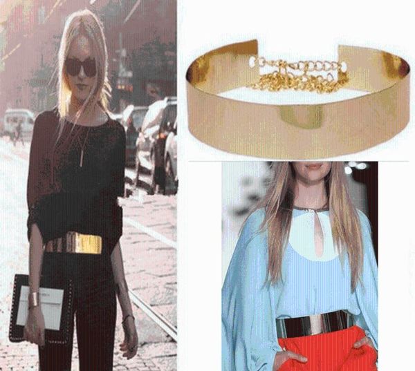 belts fashion metal waist wide belt gold plated mirror metallic womens waistband chain 3 style, Black;brown
belts fashion metal waist wide belt gold plated mirror metallic womens waistband chain 3 style, Black;brown