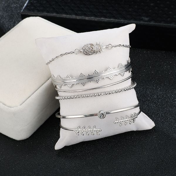 tennis silver color bohemian handmade leaf pineapple bracelet sets women 2021 rope chain bracelets retro jewelry accessories, Golden;silver
tennis silver color bohemian handmade leaf pineapple bracelet sets women 2021 rope chain bracelets retro jewelry accessories, Golden;silver