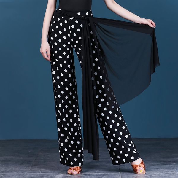 stage wear latin dance pants women ballroom trousers wide-leg polka dot competition waltz/tango practice vdb2273, Black;red
stage wear latin dance pants women ballroom trousers wide-leg polka dot competition waltz/tango practice vdb2273, Black;red
