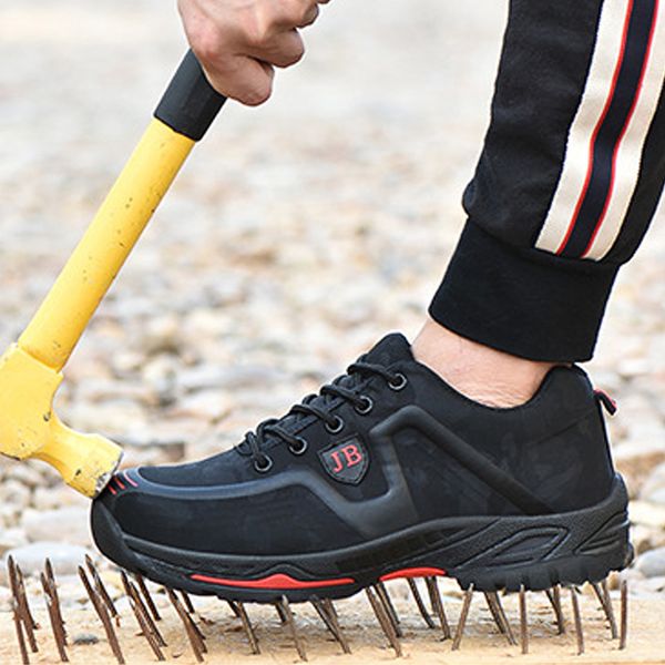 work safety shoes steel toe work boot men shoes anti-puncture safety boot indestructible slip-on male sneaker, Black
work safety shoes steel toe work boot men shoes anti-puncture safety boot indestructible slip-on male sneaker, Black