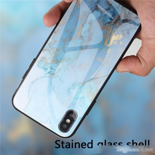 marble tempered glass phone cases soft edge cover hard cover shockproof housing anti scratch protective cover for iphone xs max samsung s10e
marble tempered glass phone cases soft edge cover hard cover shockproof housing anti scratch protective cover for iphone xs max samsung s10e