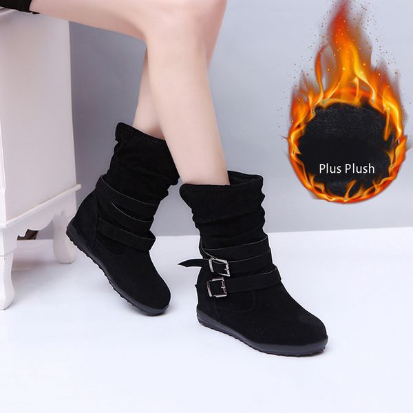 winter warm women snow boots fluf plus plush fur handmade sewing flat heel round toe rubber sole fashion causal ladies shoes, Black
winter warm women snow boots fluf plus plush fur handmade sewing flat heel round toe rubber sole fashion causal ladies shoes, Black