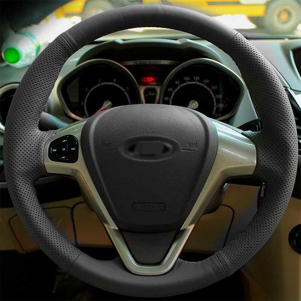shining wheat black genuine leather hand-stitched car steering wheel cover for fiesta 2008-2013
shining wheat black genuine leather hand-stitched car steering wheel cover for fiesta 2008-2013