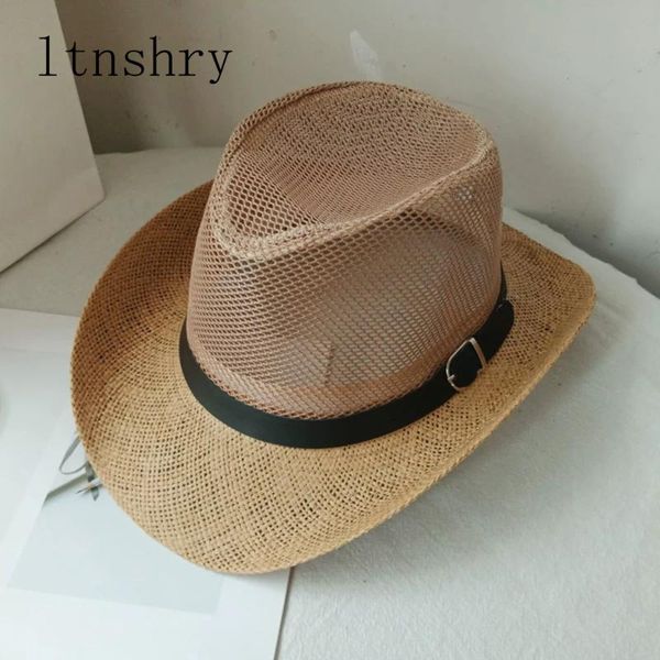 wide brim hats summer men breathable net cowboy hat jazz travel sun women western curling cap protection unisex, Blue;gray
wide brim hats summer men breathable net cowboy hat jazz travel sun women western curling cap protection unisex, Blue;gray