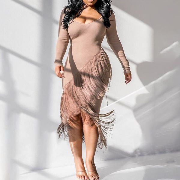party dresses o neck tassels bodycon dress black women long sleeve autumn winter club slim fit evening cocktail vestido d30, White;black
party dresses o neck tassels bodycon dress black women long sleeve autumn winter club slim fit evening cocktail vestido d30, White;black