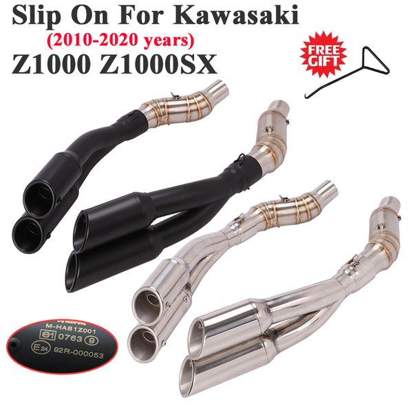 motorcycle exhaust system slip on for z1000 z1000sx 2010 - 2021 double hole escape middle link pipe muffler db killer
motorcycle exhaust system slip on for z1000 z1000sx 2010 - 2021 double hole escape middle link pipe muffler db killer