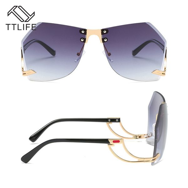 2020 irregular rimless sunglasses women brand designer alloy frame oversized gradient sun glasses fashion female clear shades, White;black
2020 irregular rimless sunglasses women brand designer alloy frame oversized gradient sun glasses fashion female clear shades, White;black