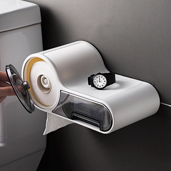 tissue box dispenser bathroom toilet paper holder napkin phone holder box wall-mounted suction cup tray roll drain shelf #lr2 t200425
tissue box dispenser bathroom toilet paper holder napkin phone holder box wall-mounted suction cup tray roll drain shelf #lr2 t200425