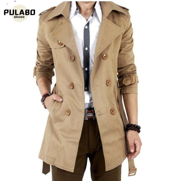 trench coat men autumn spring double breasted men outerwear casual coat men's jackets windbreaker mens trench, Tan;black
trench coat men autumn spring double breasted men outerwear casual coat men's jackets windbreaker mens trench, Tan;black