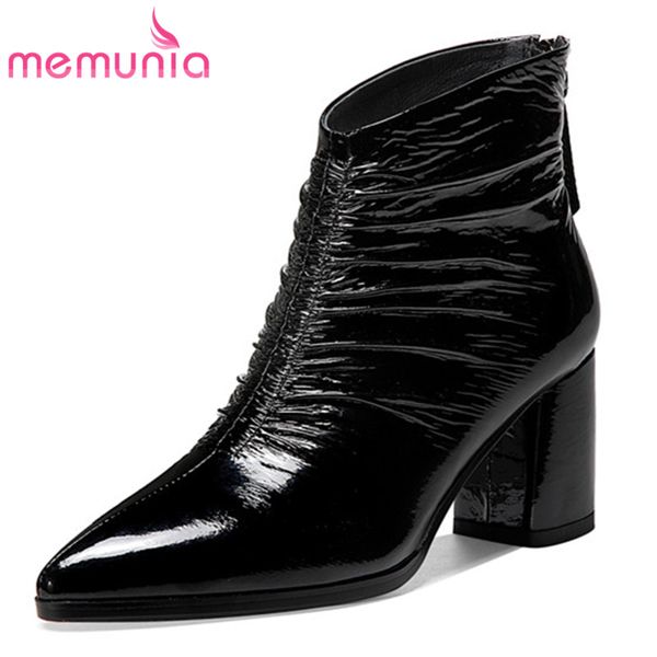 memunia 2020 new arrive high heel ankle boots women genuine leather shoes pointed toe autumn winter pleated dress shoes ladies, Black
memunia 2020 new arrive high heel ankle boots women genuine leather shoes pointed toe autumn winter pleated dress shoes ladies, Black