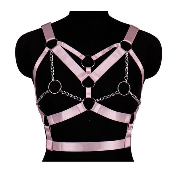 garters pink cage harness bra chest body strappy metal chain belt triangle frame punk pastel goth plus size lingerie rave, Black;white
garters pink cage harness bra chest body strappy metal chain belt triangle frame punk pastel goth plus size lingerie rave, Black;white