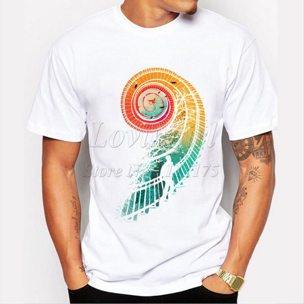 latest 2018 men's fashion creative stairs design t-shirt funny tee shirts hipster o-neck popular
latest 2018 men's fashion creative stairs design t-shirt funny tee shirts hipster o-neck popular