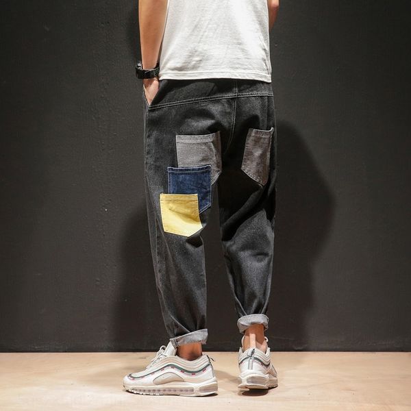 perth jeans and jeanstrousers and jeansmen's jeans 2020 autumn loose multi-pocket large size ankle-length pants tooling harem pants fas, Blue
perth jeans and jeanstrousers and jeansmen's jeans 2020 autumn loose multi-pocket large size ankle-length pants tooling harem pants fas, Blue