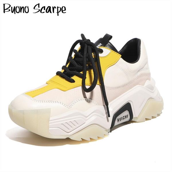 genuine leather flat platform sneakers women laces casual tenis shoes chunky bottom designer dad shoes brand female sneakers new, Black
genuine leather flat platform sneakers women laces casual tenis shoes chunky bottom designer dad shoes brand female sneakers new, Black