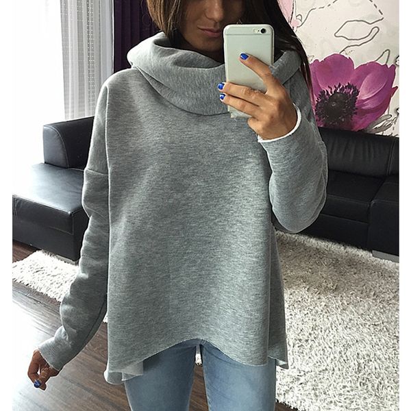 fashion turtleneck casual loose solid color autumn sweatshirt christmas clothes women hoodies scarf collar long sleeve pullovers, Black
fashion turtleneck casual loose solid color autumn sweatshirt christmas clothes women hoodies scarf collar long sleeve pullovers, Black
