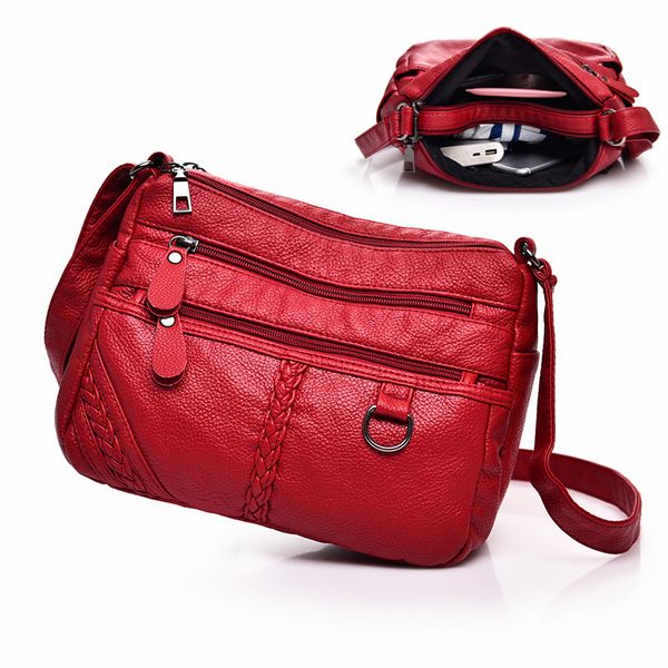 3-zip outer pocket female crossbody bags for women brown shoulder bags women leather bag lady hand bolso mujer
3-zip outer pocket female crossbody bags for women brown shoulder bags women leather bag lady hand bolso mujer