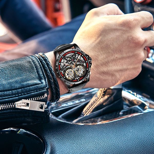 ailang tourbillon skeleton mechanical watch men luxury automatic classic rose gold leather mechanical wristwatches reloj hombre, Slivery;brown
ailang tourbillon skeleton mechanical watch men luxury automatic classic rose gold leather mechanical wristwatches reloj hombre, Slivery;brown