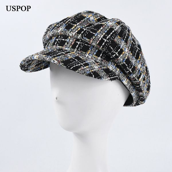 stingy brim hats uspop tweed caps women octagonal plaid octogonal visor cap for autumn, Blue;gray
stingy brim hats uspop tweed caps women octagonal plaid octogonal visor cap for autumn, Blue;gray