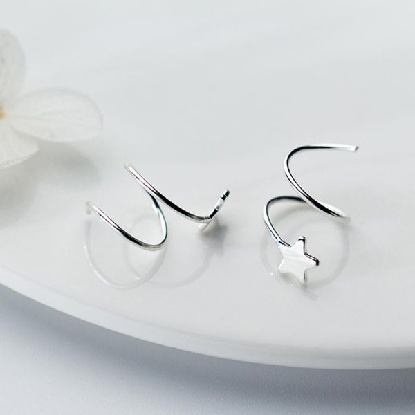 1 pair lovely small star earrings simple women girl spiral earrings christmas party gift jewelry, Golden;silver
1 pair lovely small star earrings simple women girl spiral earrings christmas party gift jewelry, Golden;silver